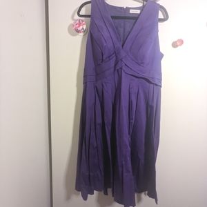 Purple Calvin Klein dress